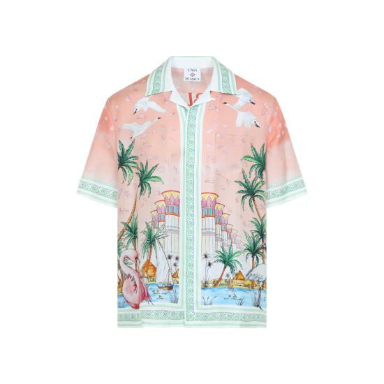 26FW 카사블랑카 반팔 셔츠 MPF26SH00306 ETHEREAL