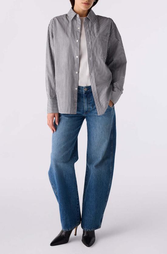  아모 데님 의류 루스 오버사이즈 셔츠 - AMO DENIM