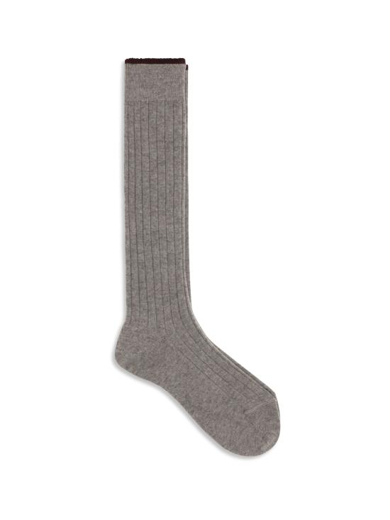 26FW 브루넬로 쿠치넬리 양말 MCS42741 CXO41 GREY - BRUNELLO CUCINELLI