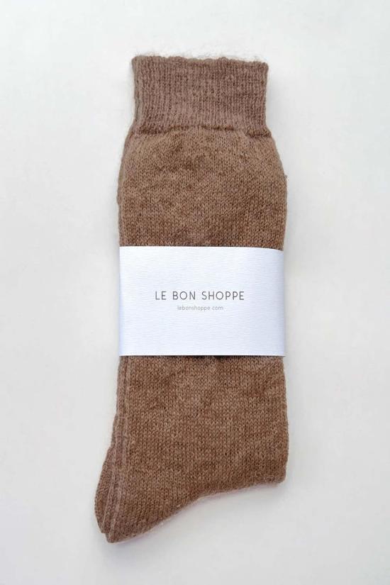  르 본 숍 양말 르 본샵 모헤어 베일  모카 - LE BON SHOPPE