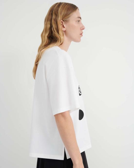  코우토우 반팔 티셔츠 카우토우 아카이브 아이 티 화이트 - KOWTOW