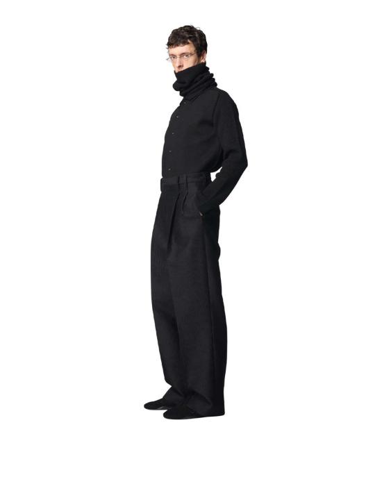  오마르 아프리디 스트레이트 팬츠 OA AW26 TRS 101 02 BLACK - OMAR AFRIDI