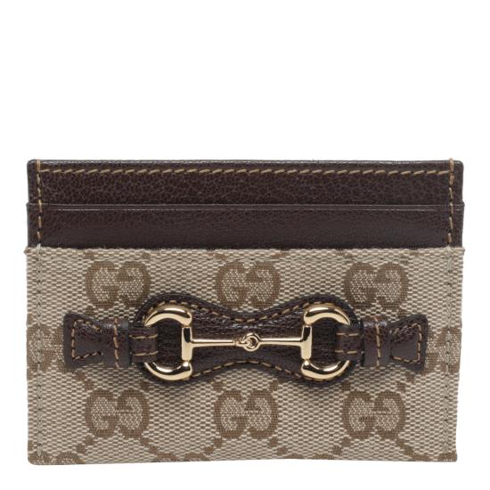 26FW 구찌 홀스빗 카드 케이스 A006YR FAGH89651 BEIGE