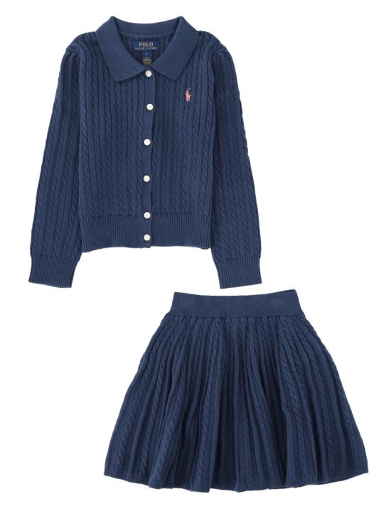 26FW [키즈] 폴로 랄프로렌 캐주얼 세트 313950779K 502RUSTICNAVY BLUE