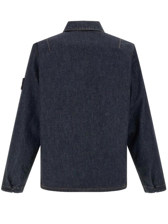 26FW 스톤 아일랜드 지퍼 디테일 컴포트 핏 오버셔츠 L2S141200002 S00J7 VJ201 BLUE RINSE - STONE ISLAND