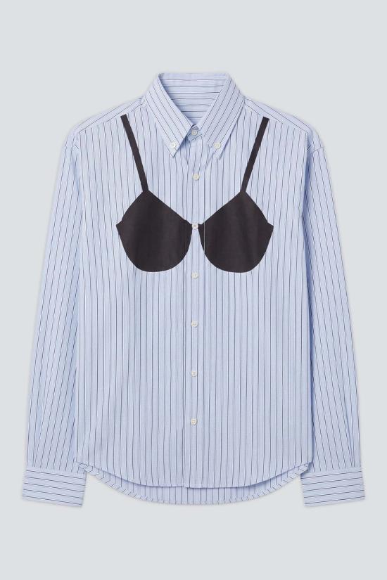  바퀘라 탑 Vaquera Trompe L'oeil 버튼다운