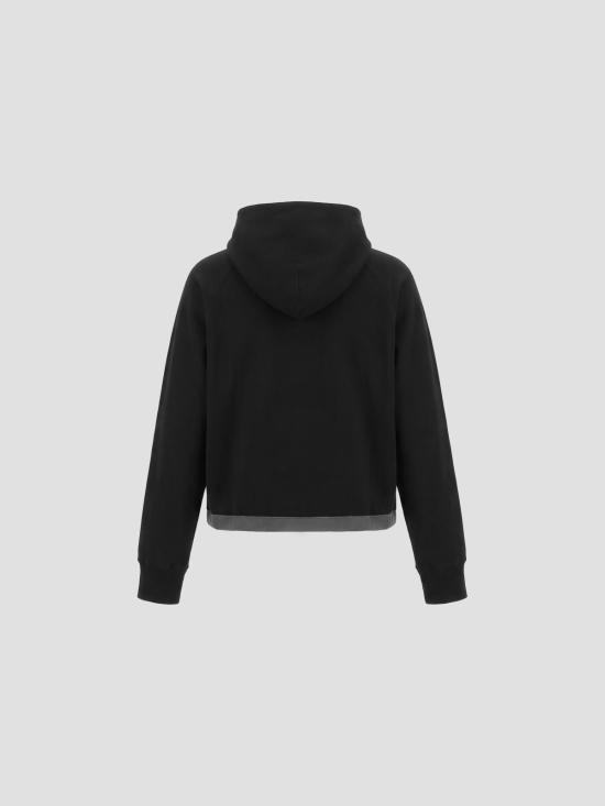 26FW 사카이 후드 티셔츠 2608684 001 BLACK - SACAI