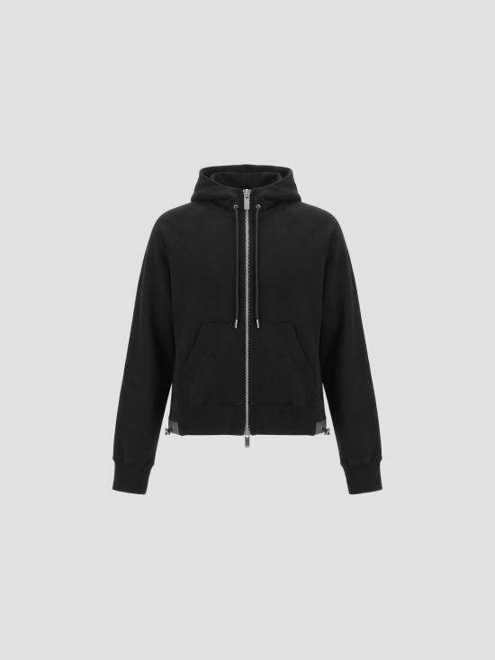 26FW 사카이 후드 티셔츠 2608684 001 BLACK