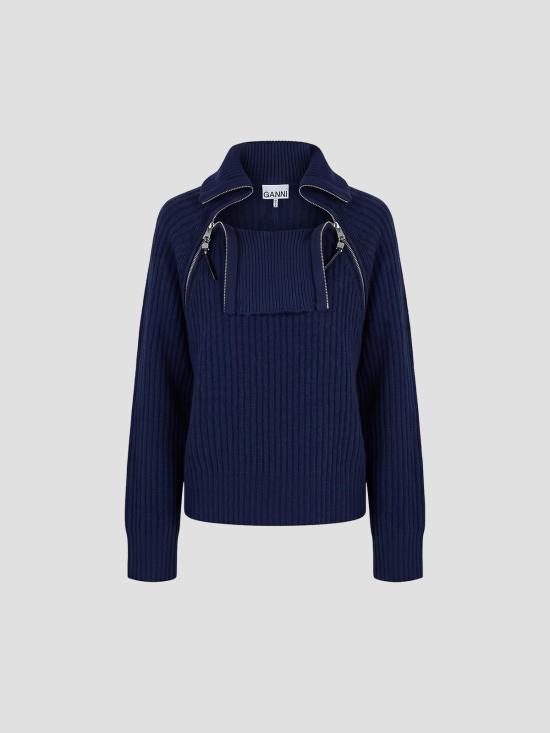 26FW 가니 스웨터 A1150043 683 SKY CAPTAIN