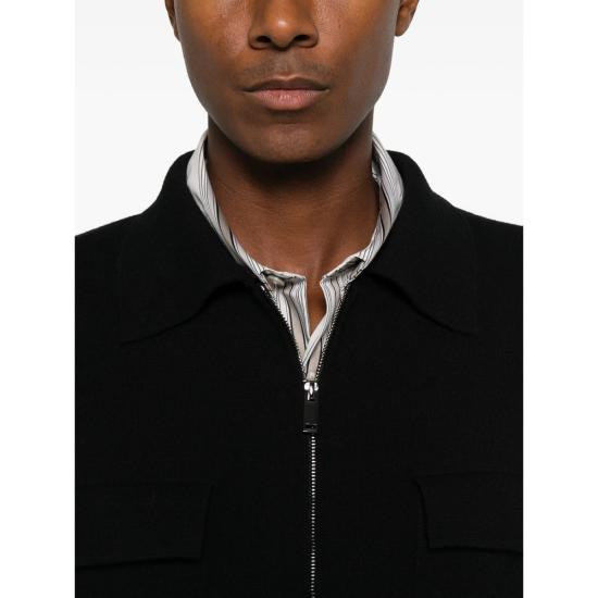 26FW 로베르토 콜리나 집업 니트 263MYB19305 NERO BLACK - ROBERTO COLLINA