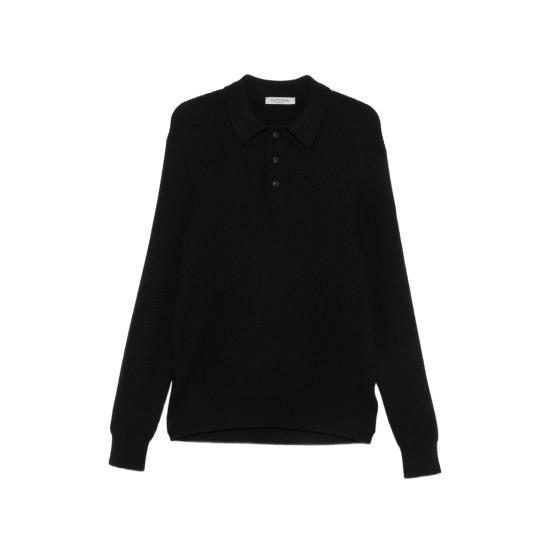 26FW 라 필러리아 폴로 티셔츠 57125 14274 099 BLACK