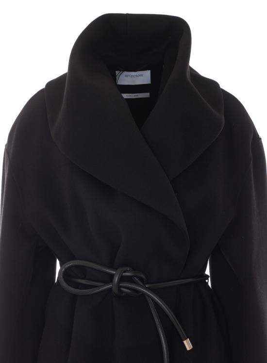26FW 스포트막스 코트 2622086031600 SPXUGUALE 013 BLACK - SPORTMAX