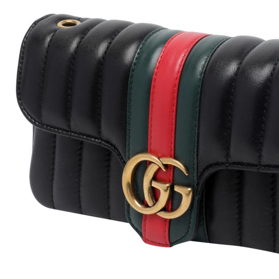 26FW 구찌 젯셋 GG 마몽 스몰 숄더백 A006X1 AAG8N1068 BLACK - GUCCI