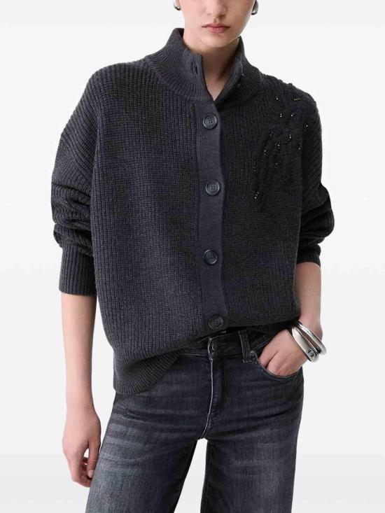 26FW 리우조 가디건 CF6170MA22S02070 GREY - LIU JO