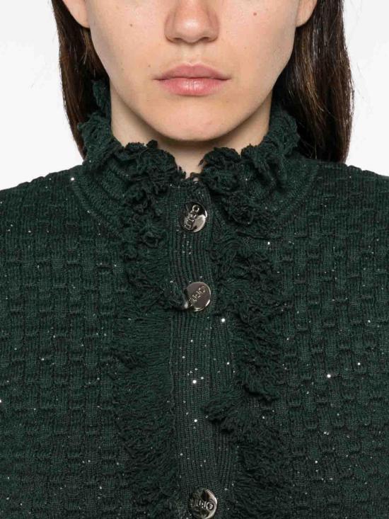 26FW 리우조 가디건 CF6154MS05290312 GREEN - LIU JO