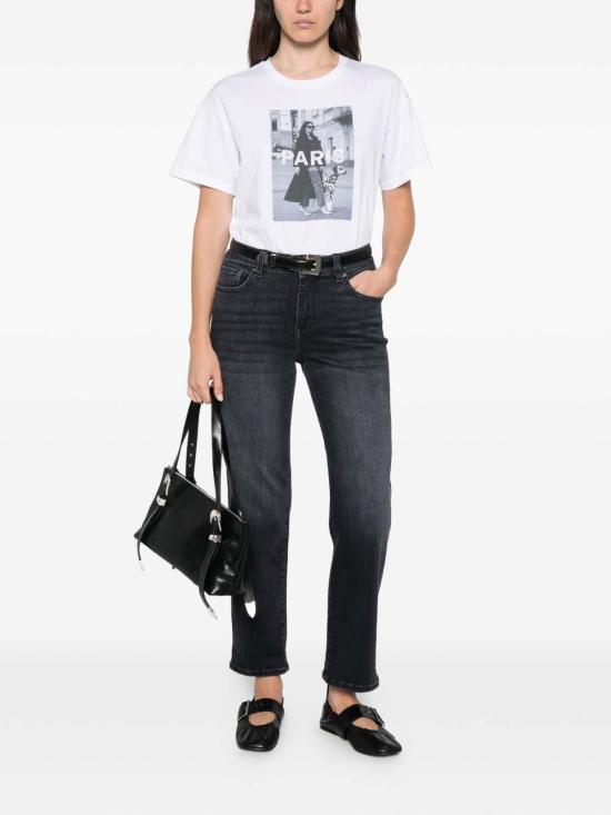 26FW 리우조 스트레이트 팬츠 UF6085DS05787508 BLACK - LIU JO