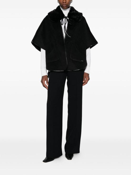 26FW 트윈셋 무스탕 262TO509000006 BLACK - TWINSET