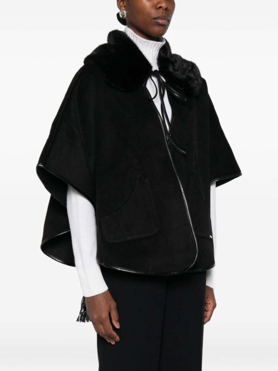 26FW 트윈셋 무스탕 262TO509000006 BLACK - TWINSET