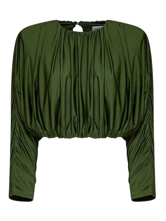 26FW 셀프 포트레이트 민소매 티셔츠 AW26009TAGRN GREEN