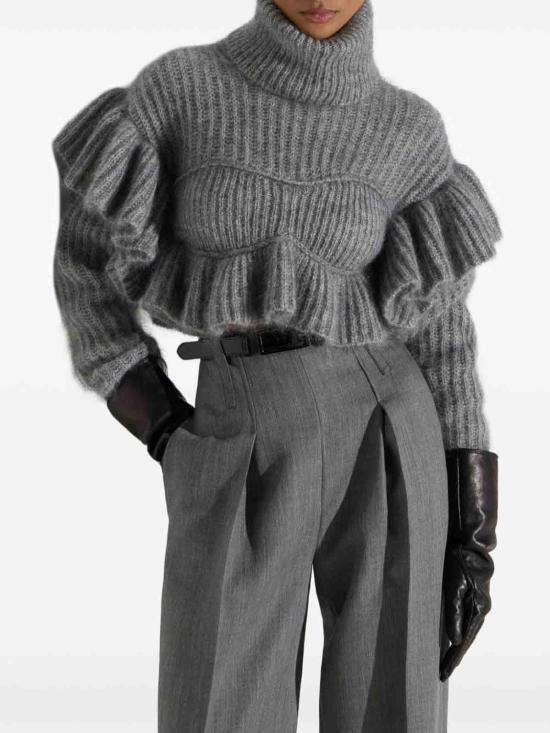 26FW 엘리자베타프랜치 탑 MK43T67E2431 GREY - ELISABETTA FRANCHI