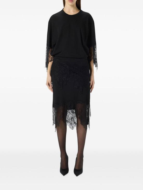 26SS 블루마린 미디 스커트 RF6092J161022222 BLACK - BLUMARINE