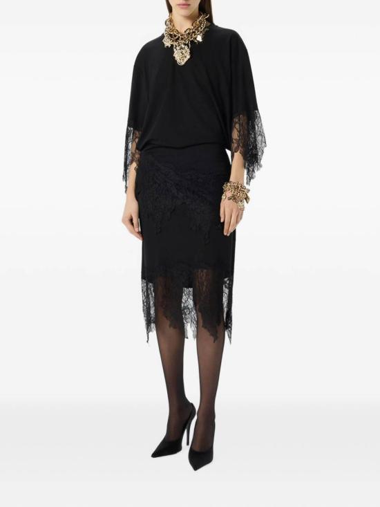 26SS 블루마린 미디 스커트 RF6092J161022222 BLACK - BLUMARINE
