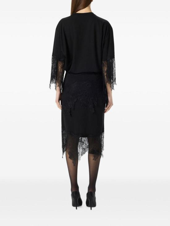 26SS 블루마린 미디 스커트 RF6092J161022222 BLACK - BLUMARINE