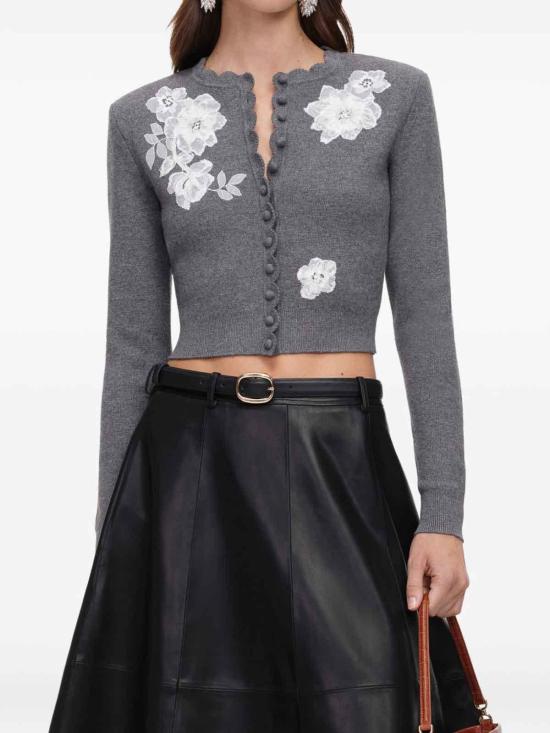 26FW 셀프 포트레이트 가디건 AW26150CGRY GREY - SELF PORTRAIT