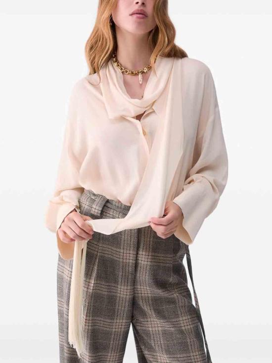 26FW 리우조 셔츠 CF6208T2578X0808 CREAM - LIU JO