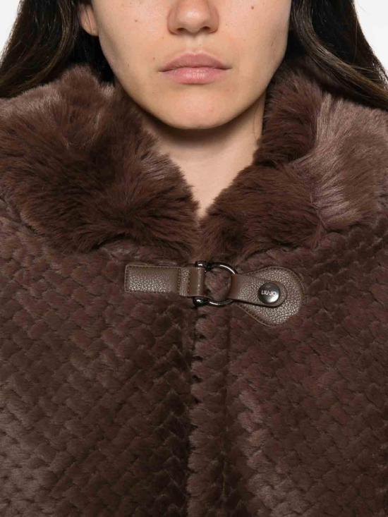 26FW 리우조 케이프 2F6051T030000533 BROWN - LIU JO