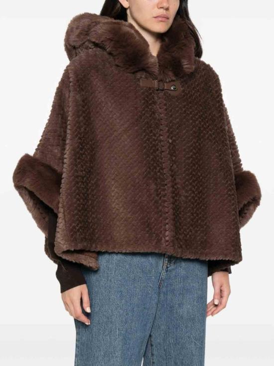 26FW 리우조 케이프 2F6051T030000533 BROWN - LIU JO