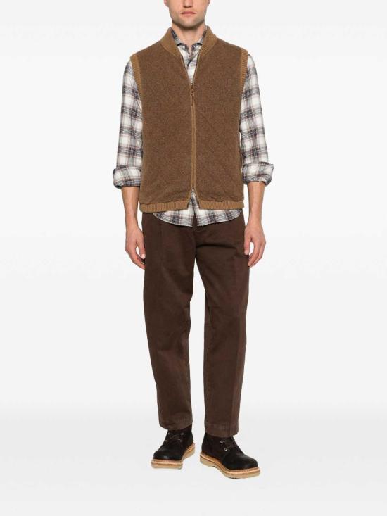 26FW 라크 베스트 QUILTEDGLTYKWVBTAB BROWN - RAKK