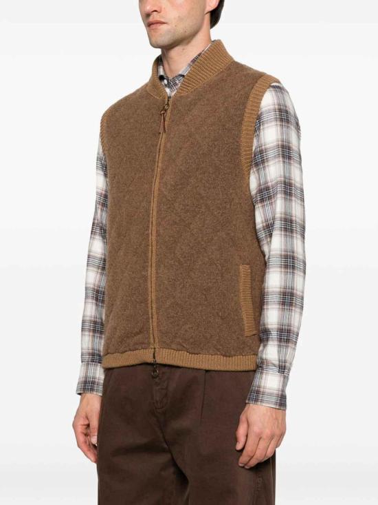 26FW 라크 베스트 QUILTEDGLTYKWVBTAB BROWN - RAKK