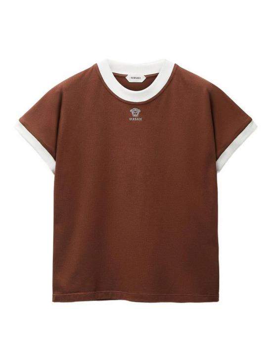 26FW 베르사체 반팔 티셔츠 10248241A186392NB50 BROWN