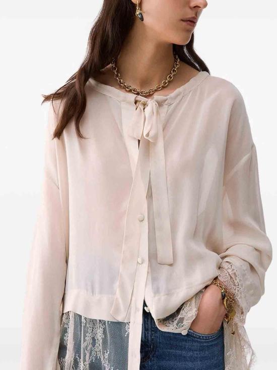 26FW 리우조 셔츠 CF6220T866AX0720 LIGHT BEIGE - LIU JO