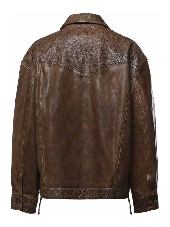 26FW 골든구스 가죽 자켓 GWP02789P00266736110 GREEN - GOLDEN GOOSE