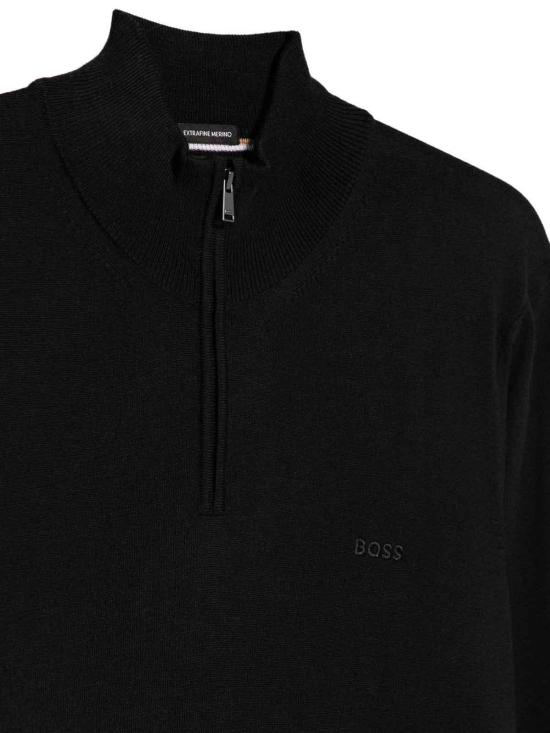 26FW 휴고보스 집업 니트 50571928EBENJI001 BLACK - HUGO BOSS