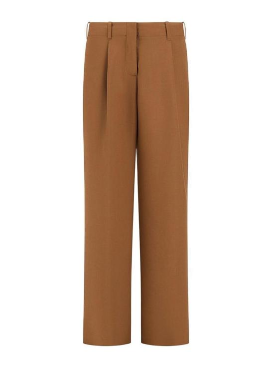 26FW 에르노 하이웨이스트 와이드 플리츠 팬츠 PT000270D126402157 CAMEL