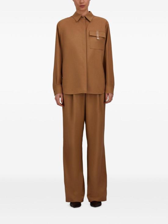 26FW 에르노 하이웨이스트 와이드 플리츠 팬츠 PT000270D126402157 CAMEL - HERNO