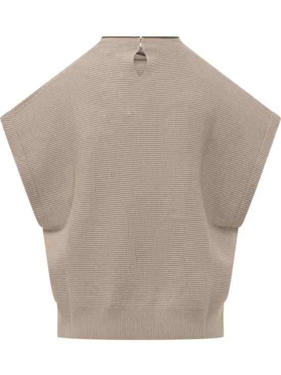 26FW 브루넬로 쿠치넬리 스웨터 M16245804 C9991 SAND BEIGE - BRUNELLO CUCINELLI
