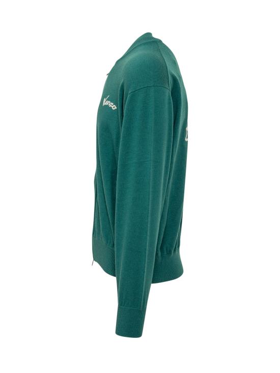 26FW 겐조 스웨터 FG65CA8193FH 55 BOTTLE GREEN - KENZO