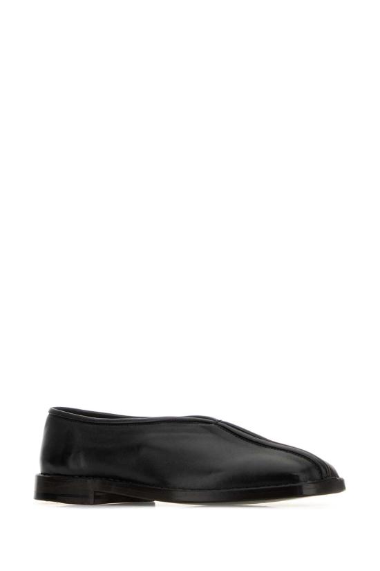 26FW 르메르 플랫 파이프드 슬리퍼 FO0291LL0023 MU096 Black - LEMAIRE