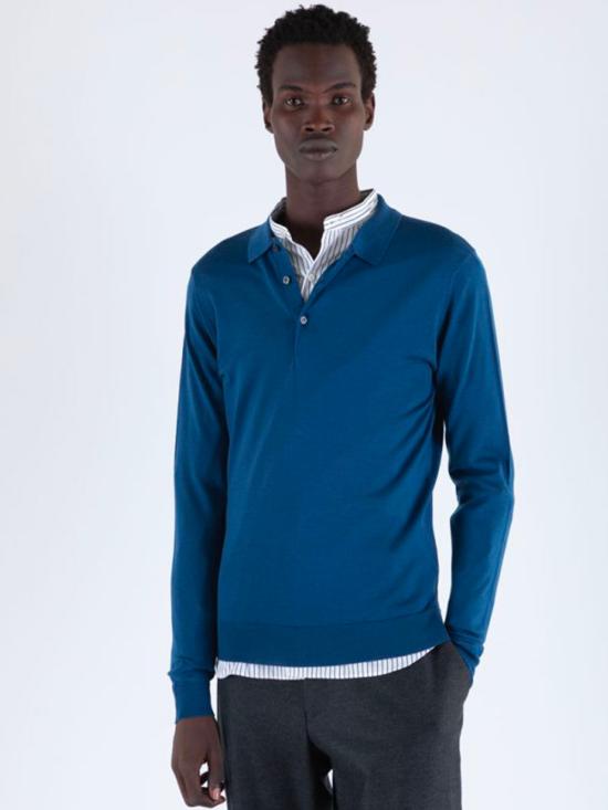 26FW 존스메들리 스웨터 BELPER MONTAGU BLUE - JOHN SMEDLEY