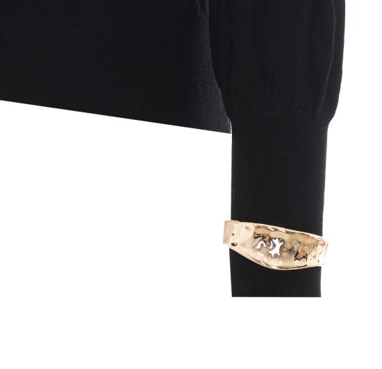 26FW 리우조 스웨터 CF6039MA82O 22222 BLACK - LIU JO