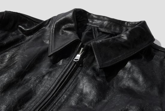 26FW 스투시 가죽 자켓 가라지 재킷 가죽 115830 블랙 - STUSSY
