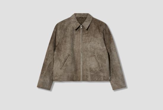 26FW 스투시 무스탕 가라지 재킷 스웨이드 115948 브라운