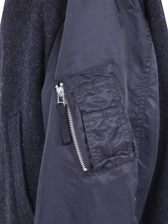 26FW 꼼데가르송 코트 HR C004 CHARCOAL X BLACK - COMME DES GARCONS