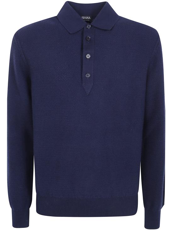 26FW 에르메네질도제냐 폴로 티셔츠 UIK74A4 145 B09 BLACK