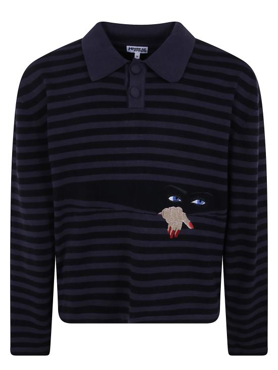 26FW 하우스 오브 에러스 폴로 티셔츠 HEFW26SW01012 0486 BLACK GREY