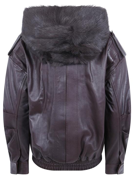 26FW 더프랭키샵 가죽 자켓 JAFS22732200 BROWN - THE FRANKIE SHOP